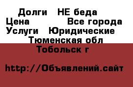 Долги - НЕ беда ! › Цена ­ 1 000 - Все города Услуги » Юридические   . Тюменская обл.,Тобольск г.